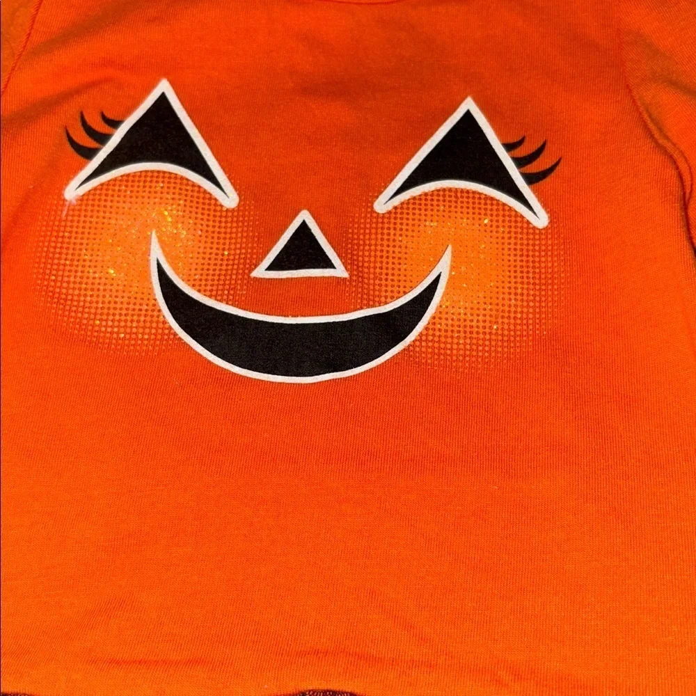 Orange Pumpkin Face Dress